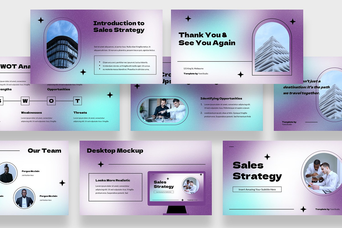 Sales Strategy Presentation Template, a Presentation Template by BumbleGraph Studio (Photo 3 of 4)
