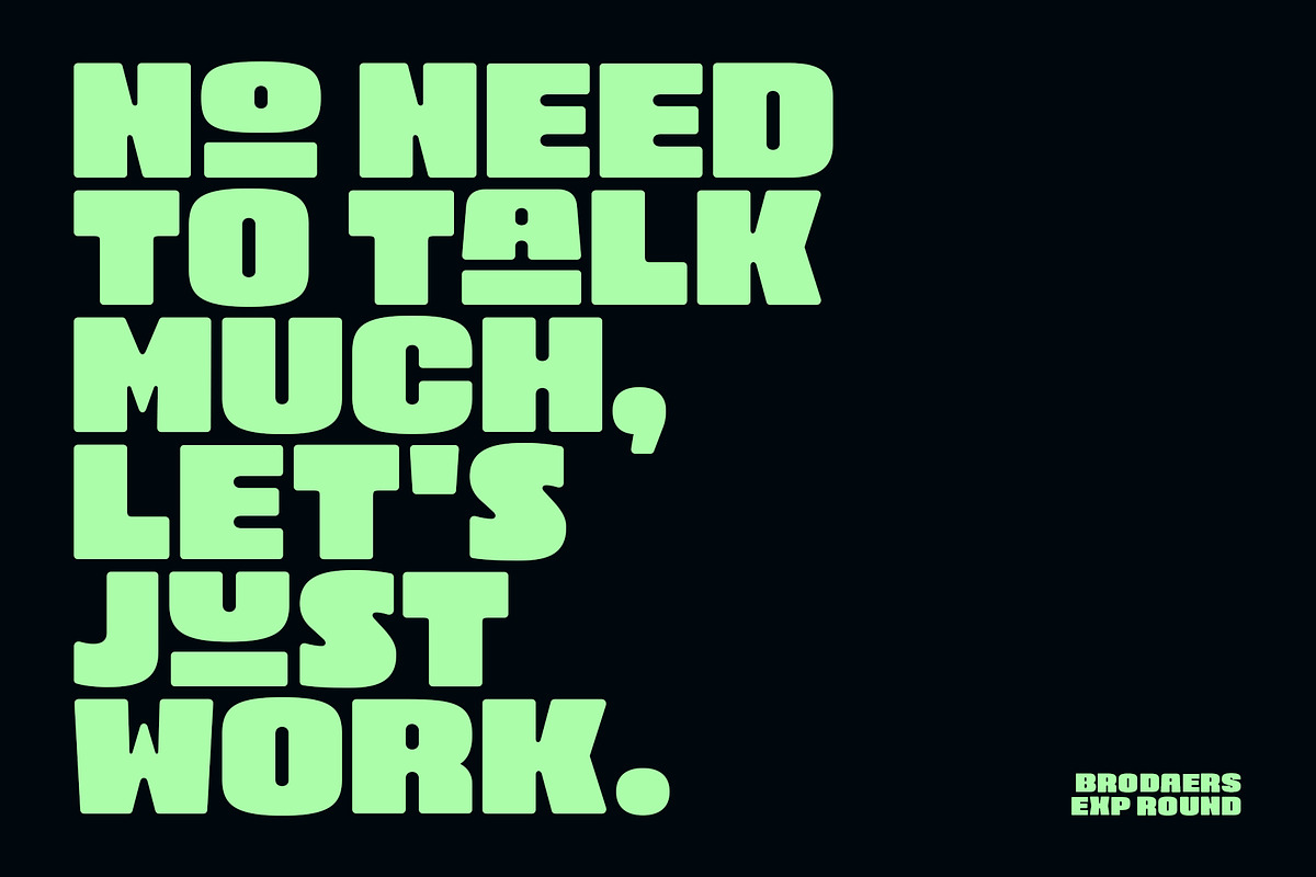 Brodaers Expanded Font, a Sans Serif Font by trustha (Photo 11 of 15)