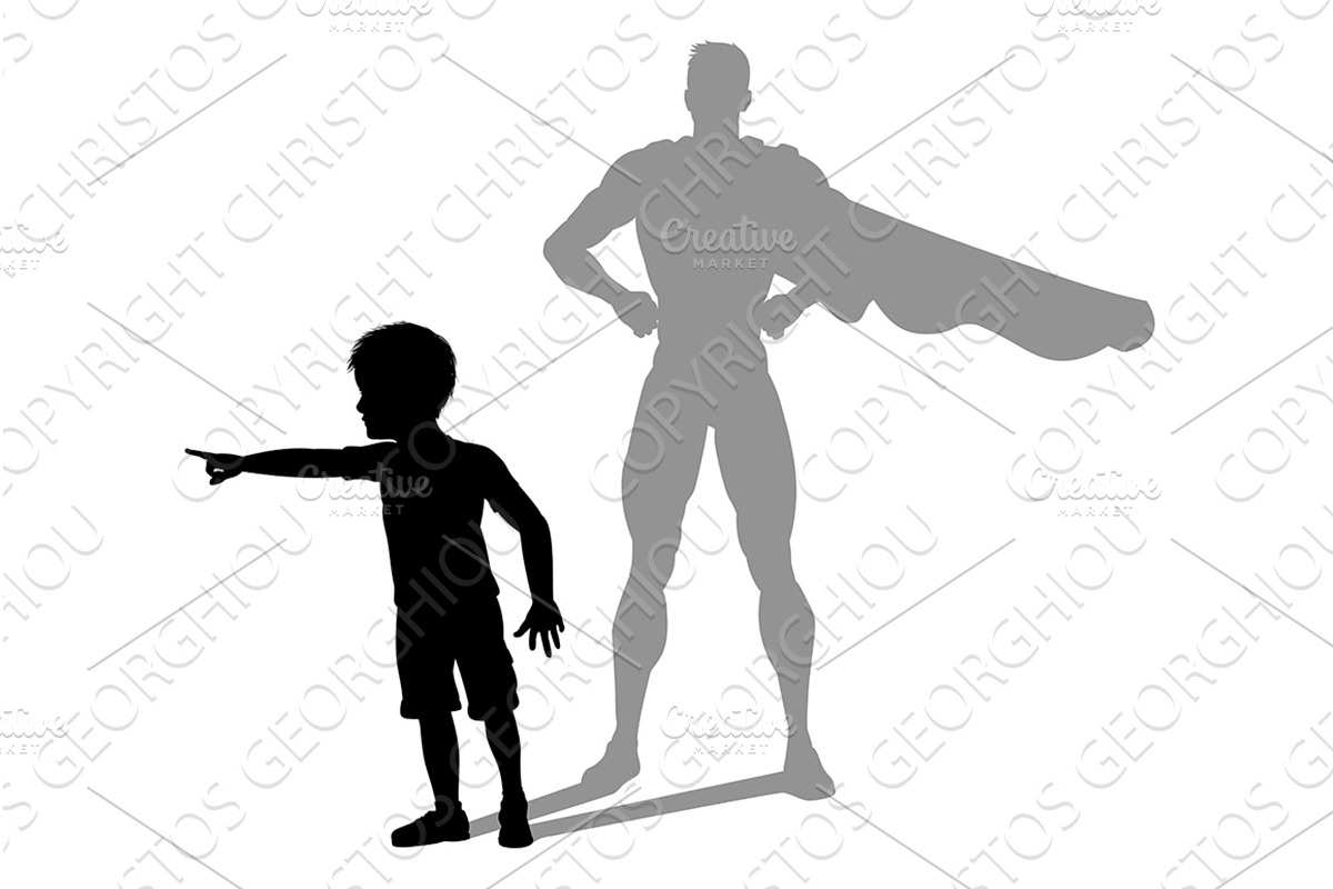 Superhero Child Kid With Super Hero, a Person Illustration by Christos Georghiou
