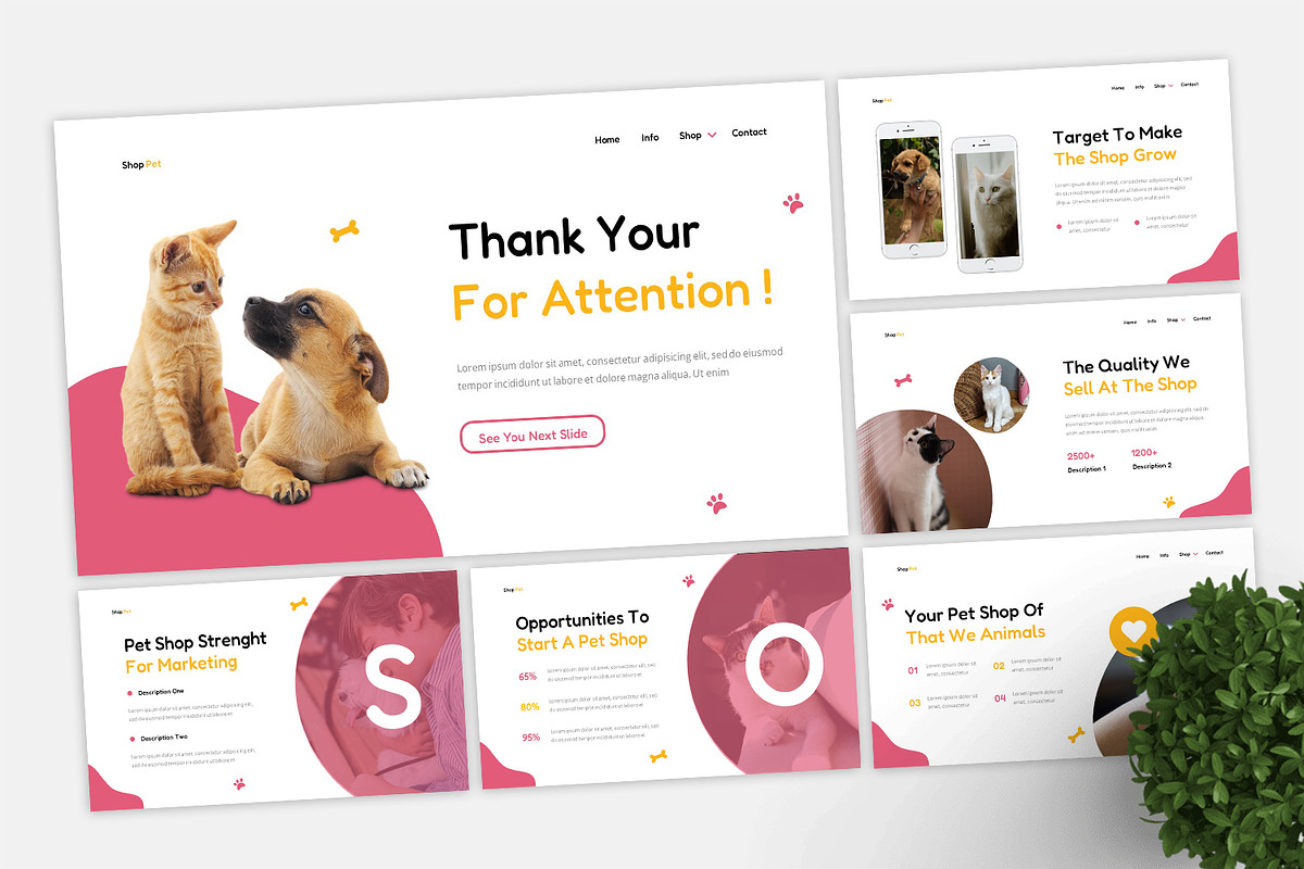 Pet Shop Keynote Template, a Presentation Template by casanovastudio (Photo 2 of 3)