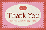 Inky Pop – Fun Pop Style Font, a Handwritten Font by Huge Dream Studio (Thumbnail 8 of 8)
