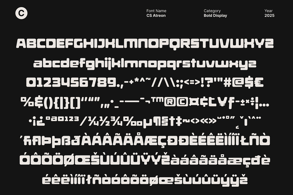 CS Atreon – Bold Display Font, a Sans Serif Font by Craft Supply Co. (Photo 8 of 8)