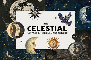 CELESTIAL Vintage Surreal Collage