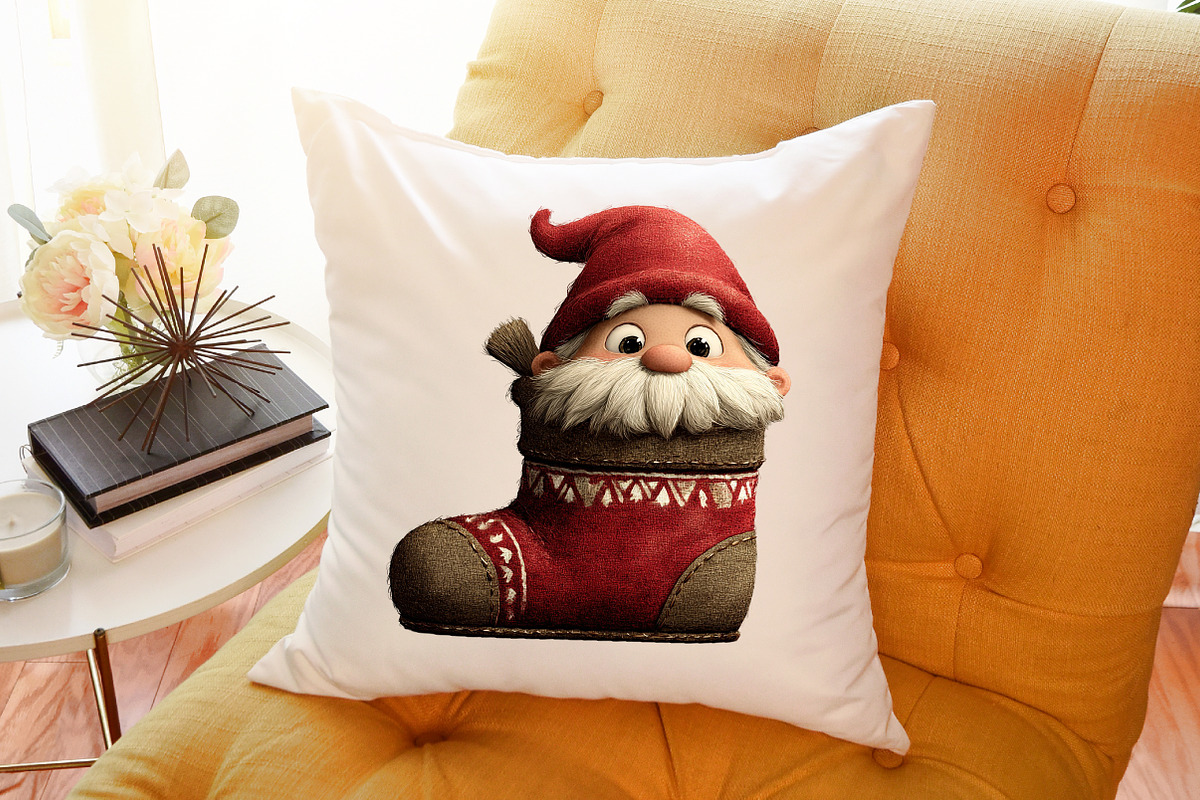 Watercolor Winter Christmas Gnome Cl, an Illustration by Sublimation Artist (Photo 6 of 6)