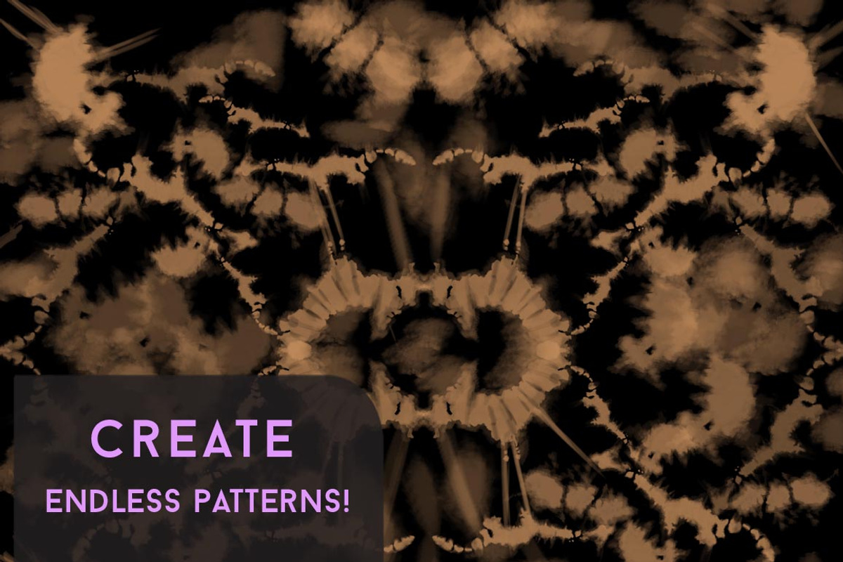 10 Tie-Dye Ink Blot Brushes, a Brush Add-On by The Gypsy Goddess (Photo 5 of 6)