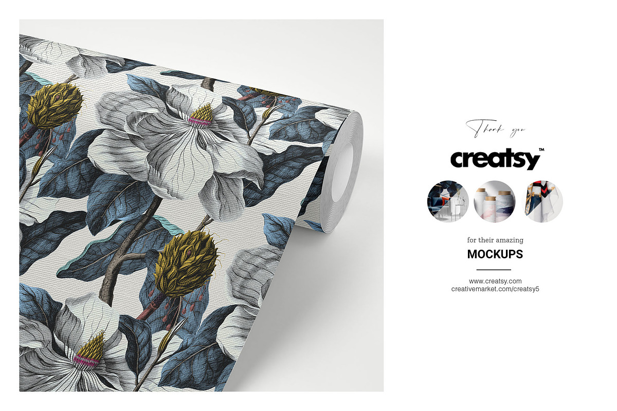 Magnolia Luxe Botanical Pattern., a Pattern Graphic by TSTUDIO (Photo 6 of 11)