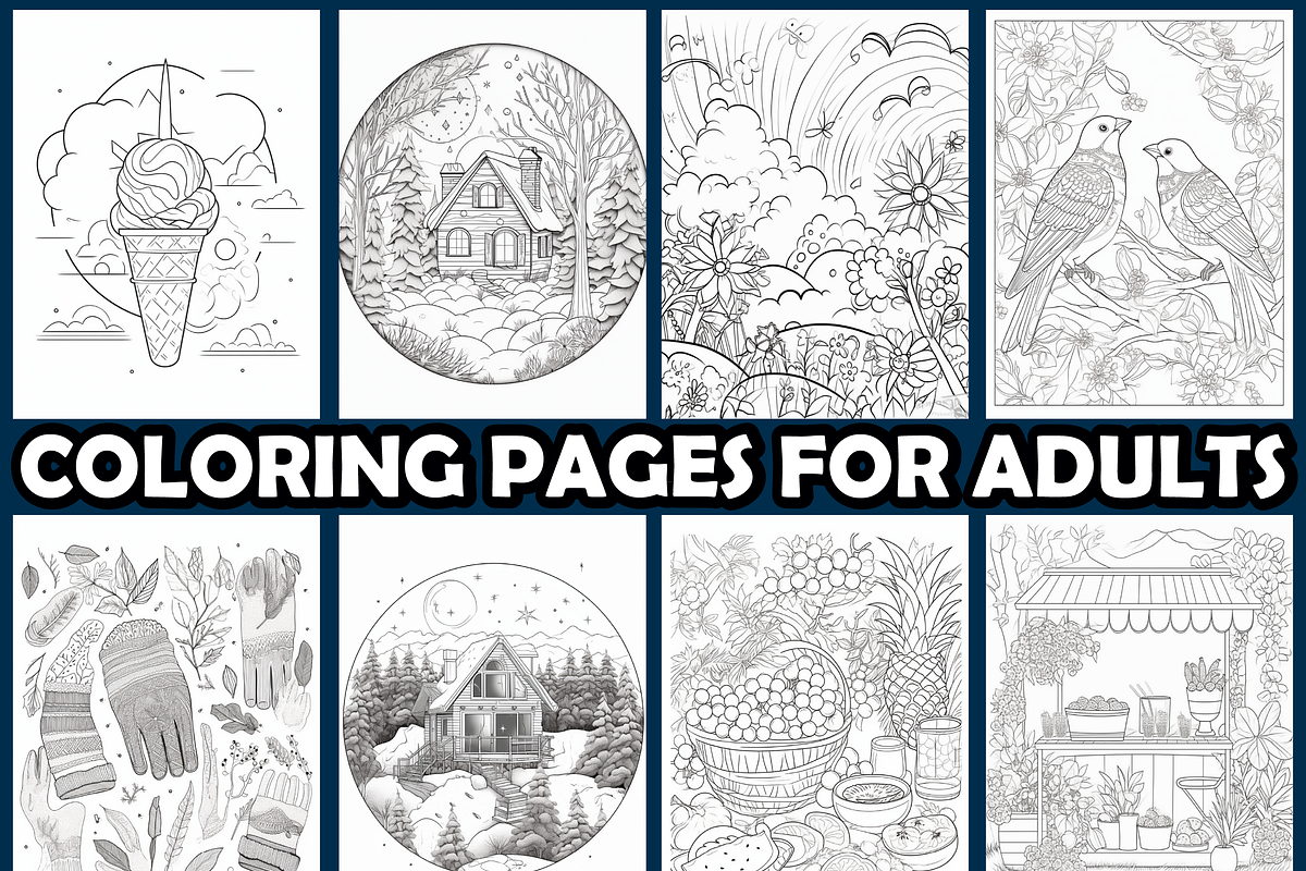 Elegant Seasonal Coloring Pages, an Animal Illustration by maggiesar (Photo 3 of 4)
