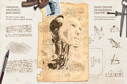 Da Vinci Sketch PS Action, an Action Add-On by IndWorks Design (Thumbnail 4 of 10)