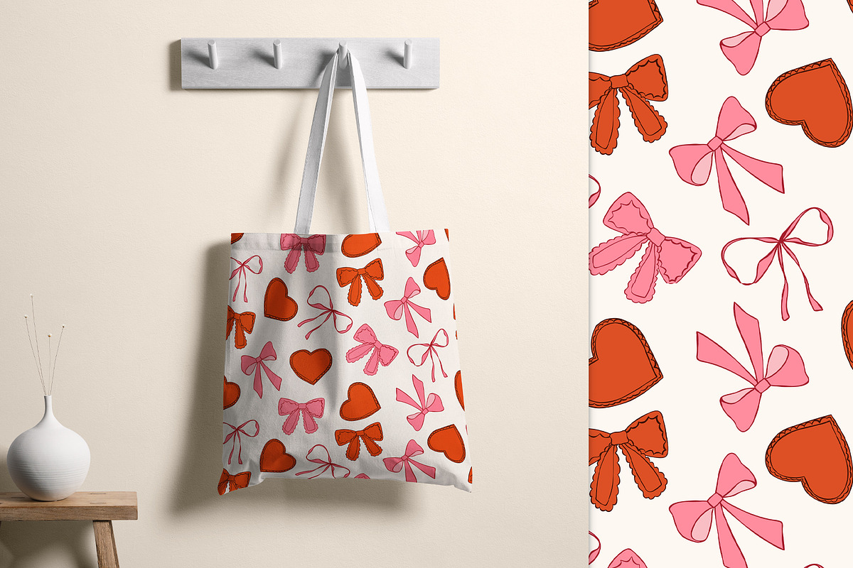 Whimsical Valentine Seamless Pattern, a Pattern Graphic by Groovy Arts (Photo 2 of 5)