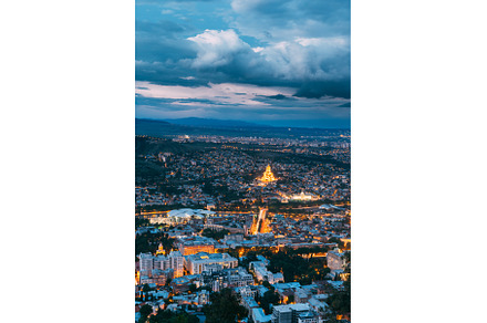 Tbilisi Georgia. Aerial Scenic, an Architecture Photo by Our Amazing World