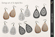 Earrings - laser cutting template, a Graphic by CncCutModel (Thumbnail 1 of 3)