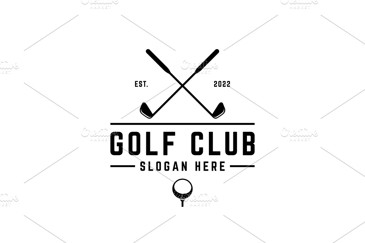 Logo Sports golf retro vintage.Golf, a Branding & Logo Template by LOGOCREATIVE