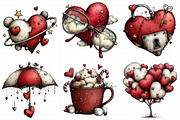 Whimsical Valentine Clipart Bundle, an Illustration by Daily.Designs (Thumbnail 5 of 5)