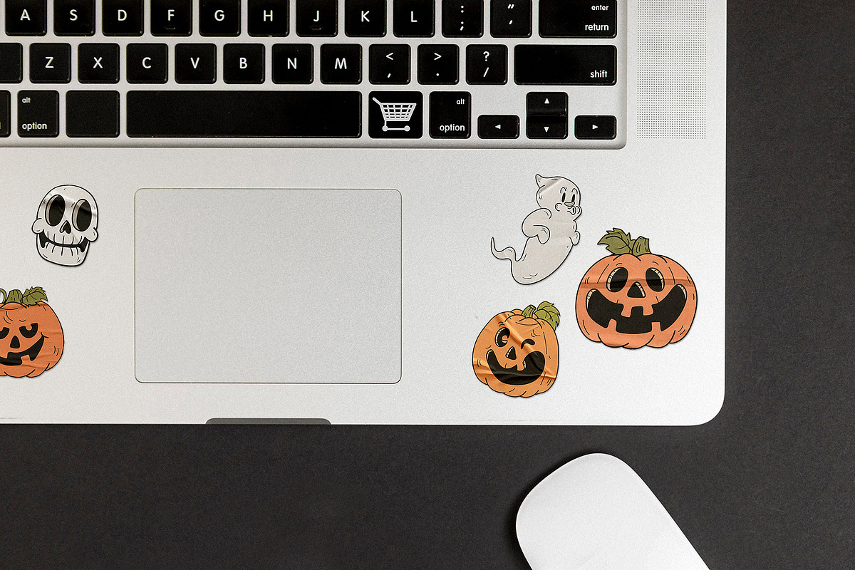 Retro Halloween Patterns & Elements, a Pattern Graphic by Kokoshka (Photo 8 of 9)