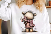 Whimsical spring back view animals, an Illustration by SinaCreation (Thumbnail 8 of 11)