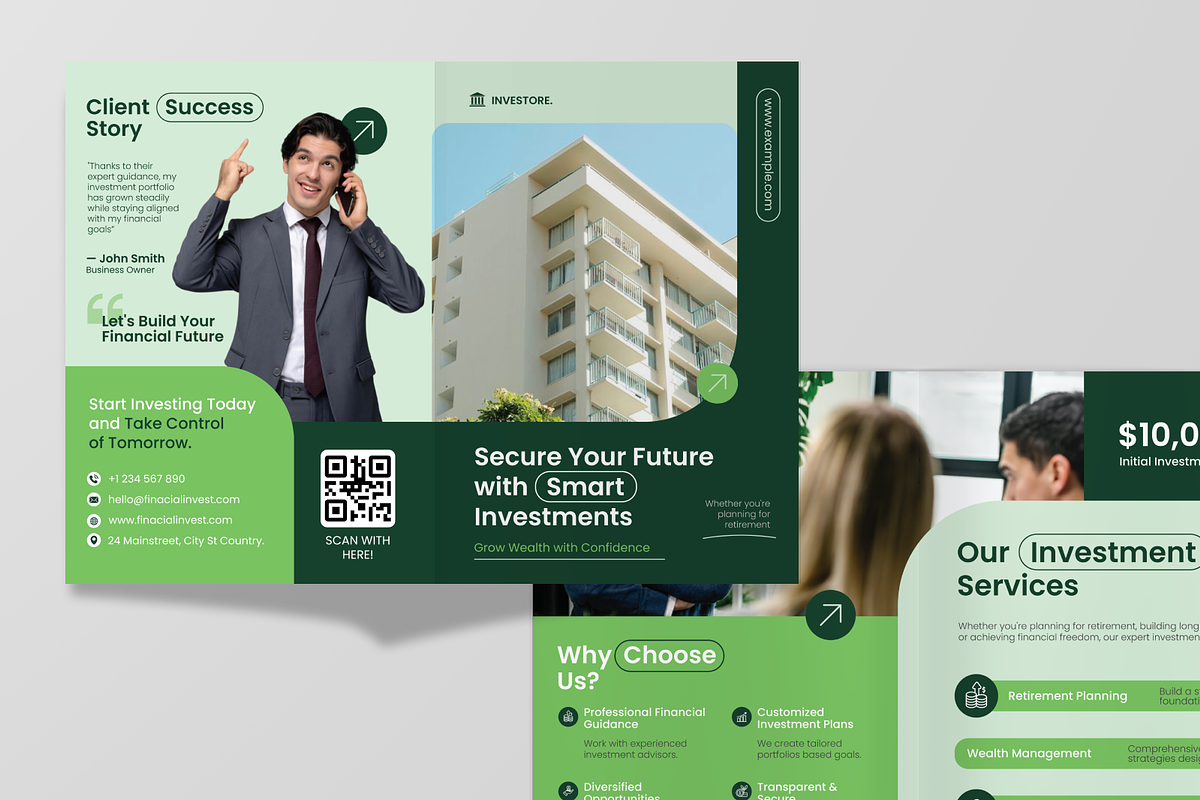Financial Investment Bifold Brochure, a Brochure Template by Annora Studio (Photo 4 of 6)