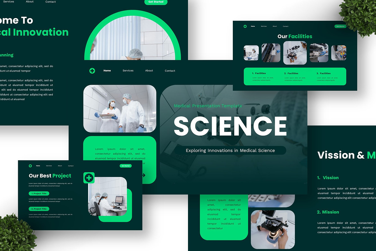Science - Medical Powerpoint, a Presentation Template by Deepslide Studio