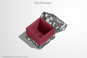 Square Shoulder Neck Box Mockup