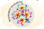 Watercolor Plumeria Clipart Bundle., an Illustration by SVGArt (Thumbnail 8 of 9)