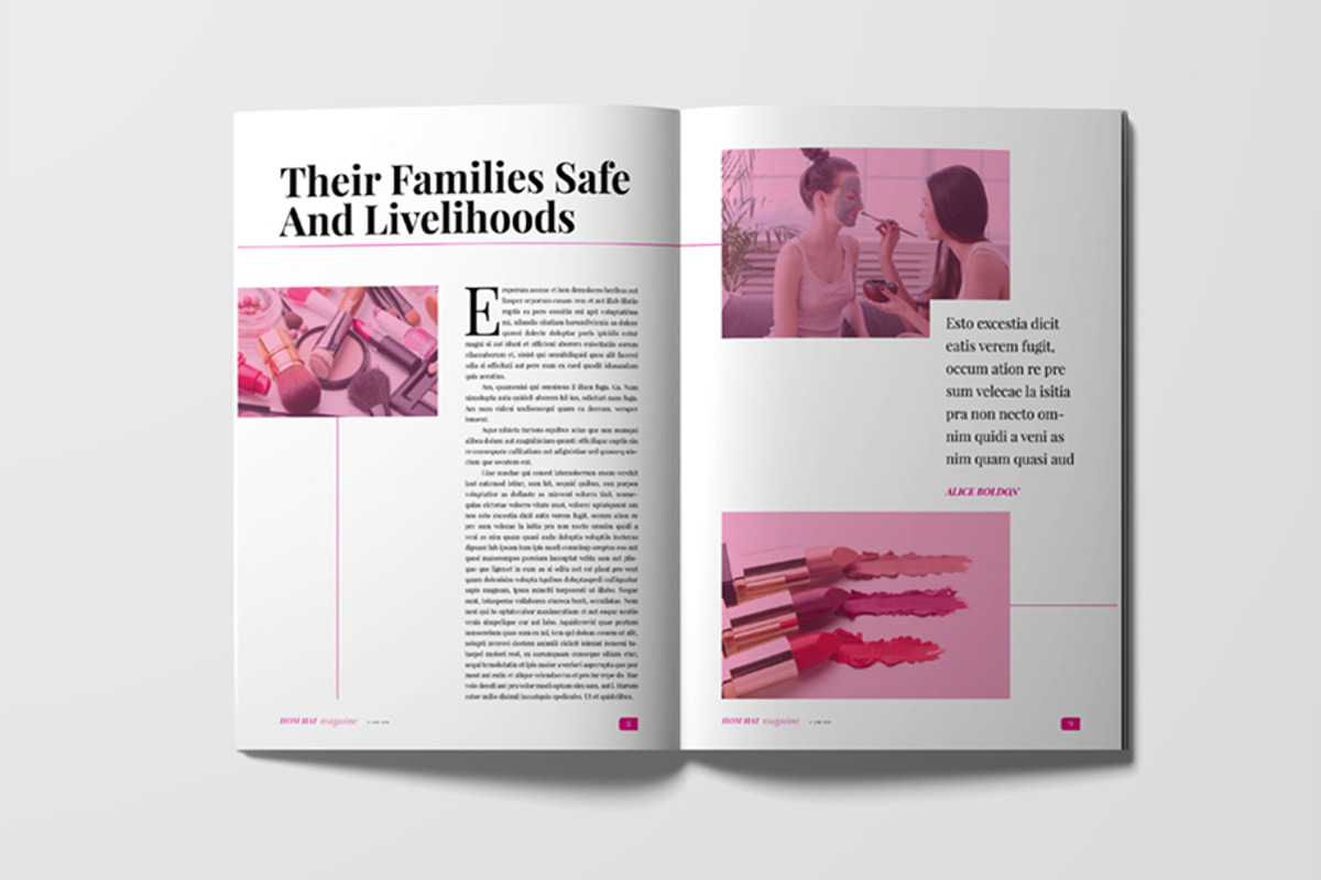 Fashion Magazine Template, a Print Template by Rumoh Grafika (Photo 6 of 13)