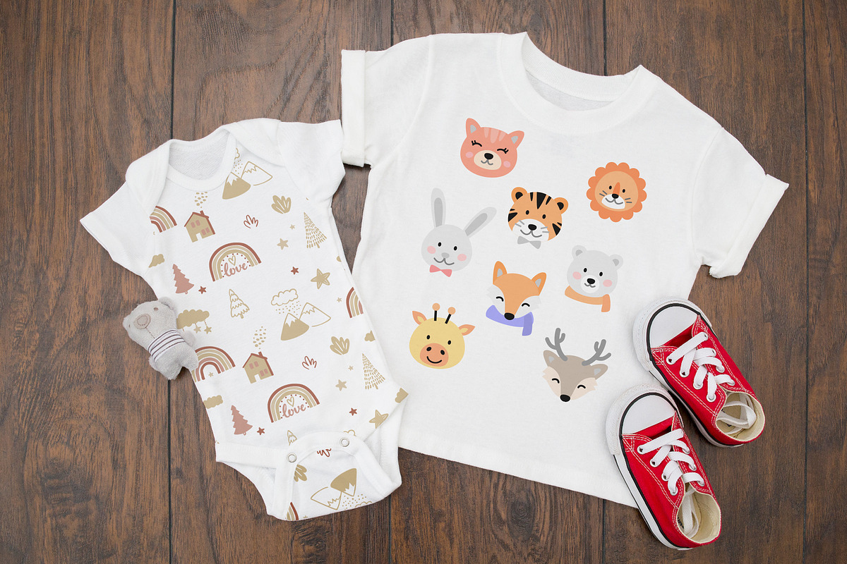 Cute bady seamless patterns., a Pattern Graphic by bioraven (Photo 3 of 7)