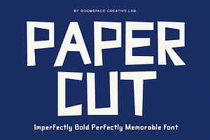 Paper Cut - Playful Display Font