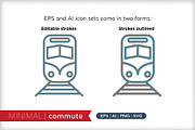 Minimal commute icons, an Outline Icon by Picture Window (Thumbnail 4 of 5)