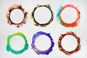 Alcohol ink circles cliparts, a Decorative Illustration by Artemisia_Art (Thumbnail 2 of 4)