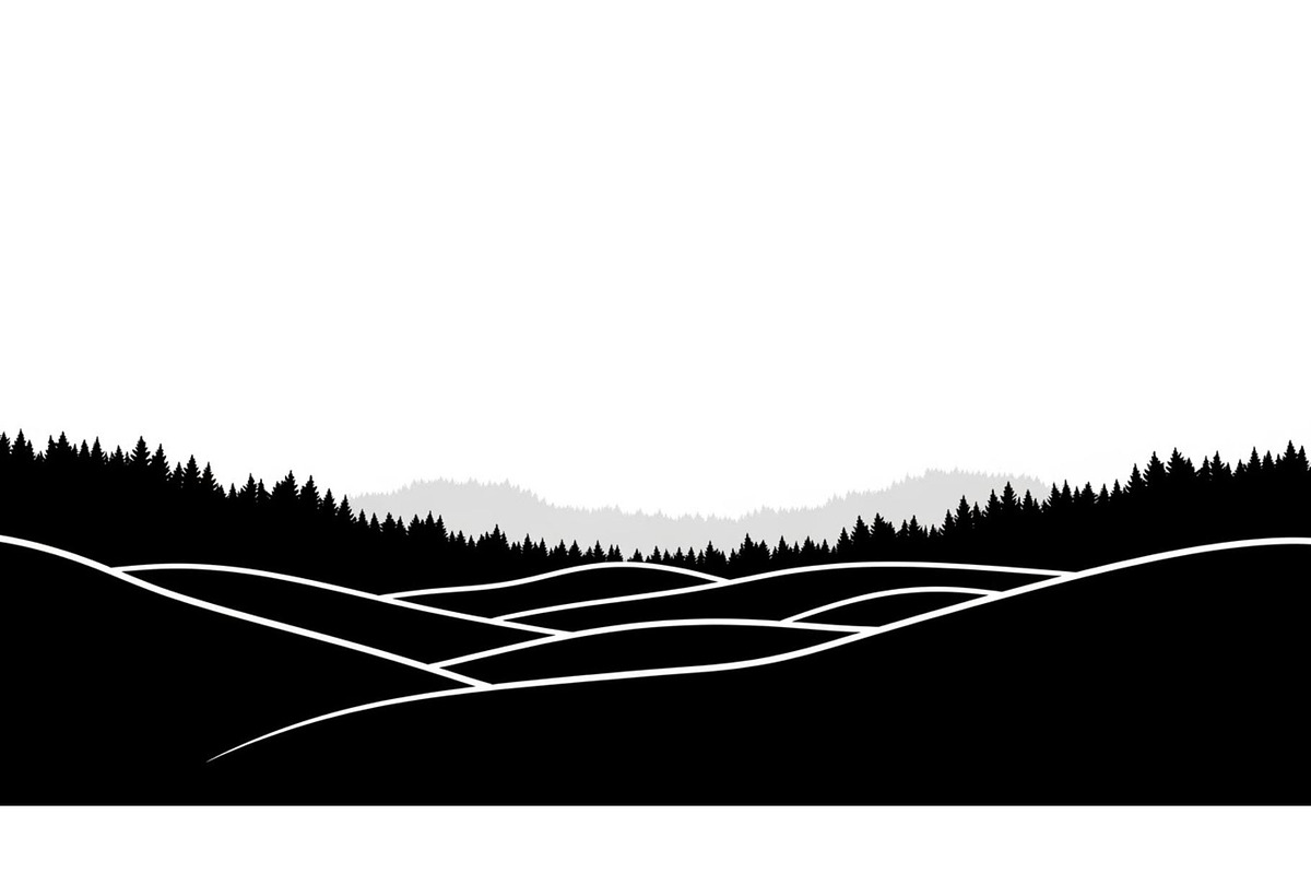 Nature Landscape Silhouette Bundle, an Illustration by Gfx_Store (Photo 3 of 6)