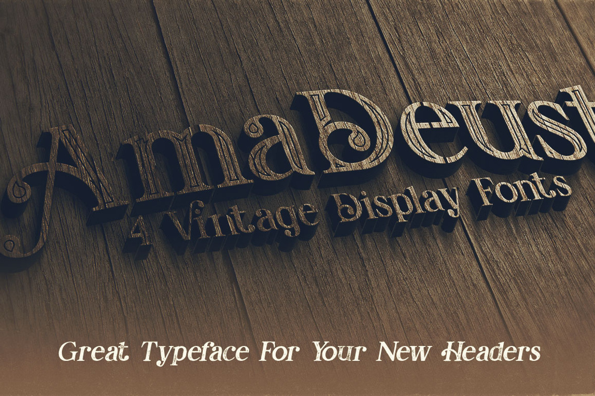 AmaDeust - Display Font preview 5