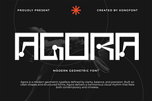 Agora – Modern Geometric Font