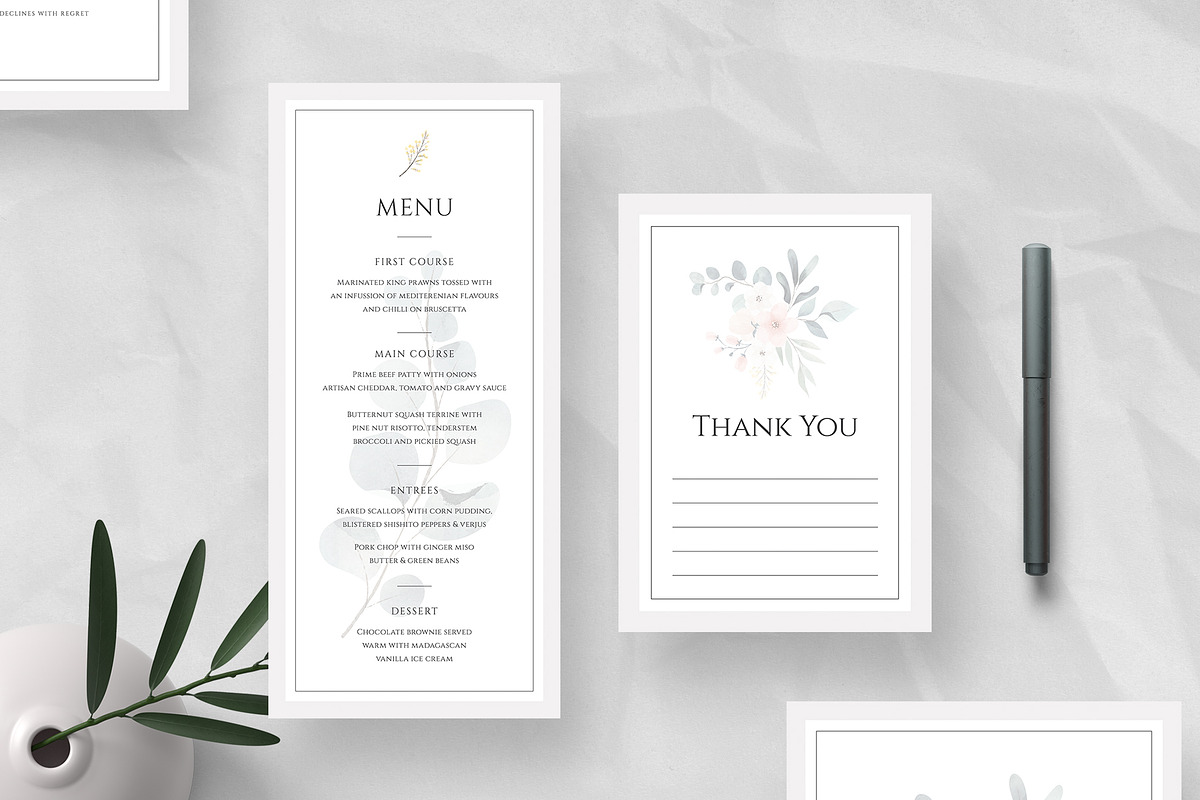 Minimalist Wedding Invitation Set, an Invitation Template by Theme Weavers (Photo 4 of 5)