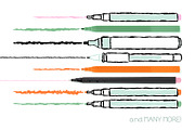 Illustrator Scribble Brushes, a Brush Add-On by Side Project (Thumbnail 3 of 5)