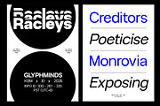 Racleys Font, a Sans Serif Font by Glyphminds Studios (Thumbnail 3 of 10)