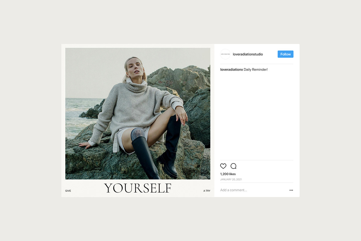 CANVA PS Instagram Posts Templates, a Social Media Template by Love Radiation Studio (Photo 8 of 20)
