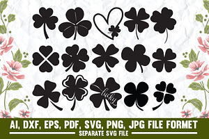 Shamrock, Irish, St Patricks Day Svg