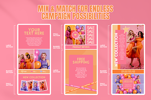 Orange Pink Email Templates