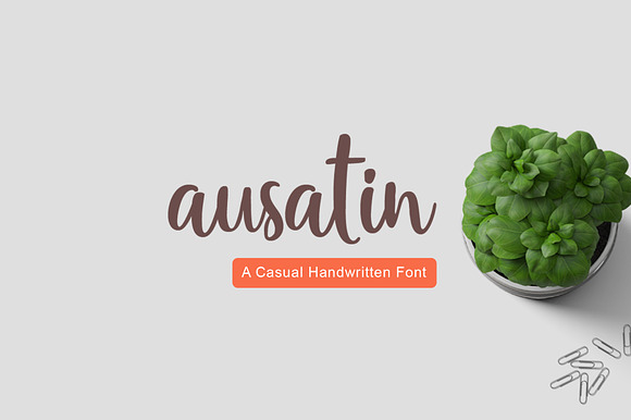 Ausatin Handmade Font preview 6