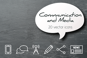 COMMUNICATION - Vector Line Icons