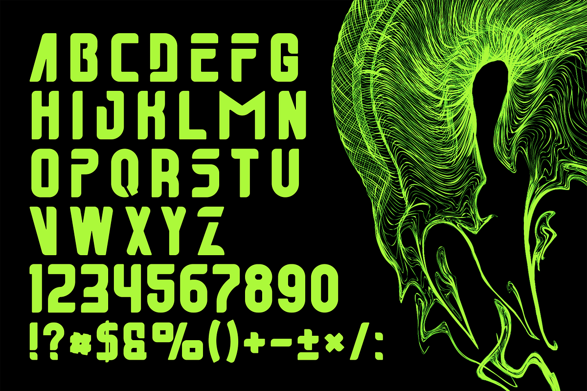 Subotica Futuristic Y2k Display Font, a Sans Serif Font by dansdesign (Photo 8 of 10)