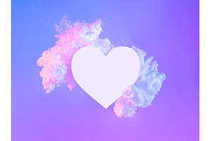 Neon Valentines day concept, an Abstract Photo by Fascinadora