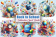 Back to School PNG Clipart Bundle, a Graphic by CitraGraphics (Thumbnail 1 of 6)