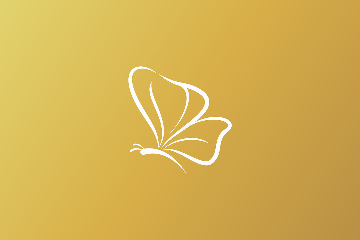 Abstract Butterfly Logo Linear Gold, a Branding & Logo Template by Signatoro (Photo 3 of 4)