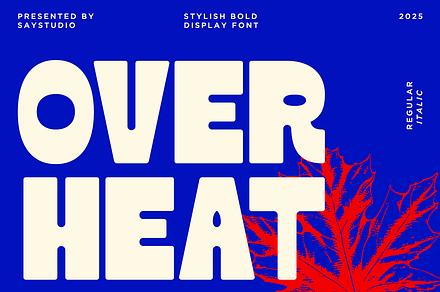 Over Heat - Stylish Bold Font