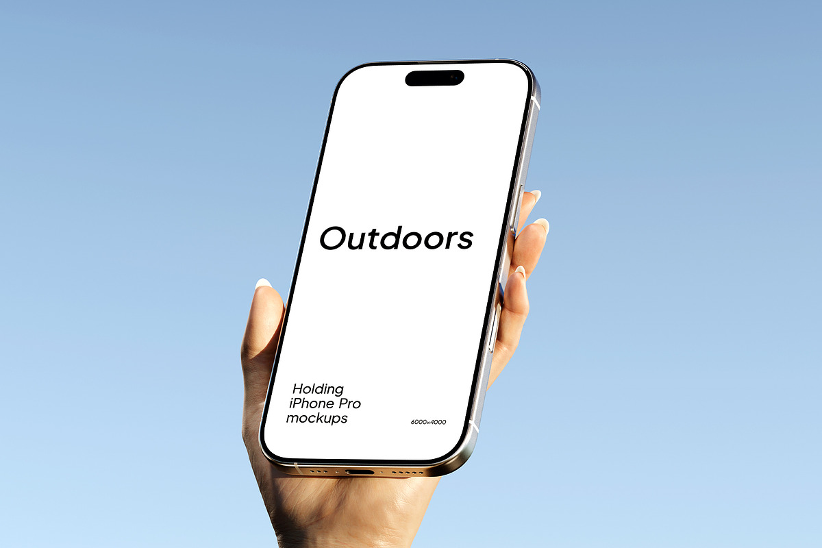Hands Phone Mockups, an iPhone Mockup by Croma Studio (Photo 3 of 5)