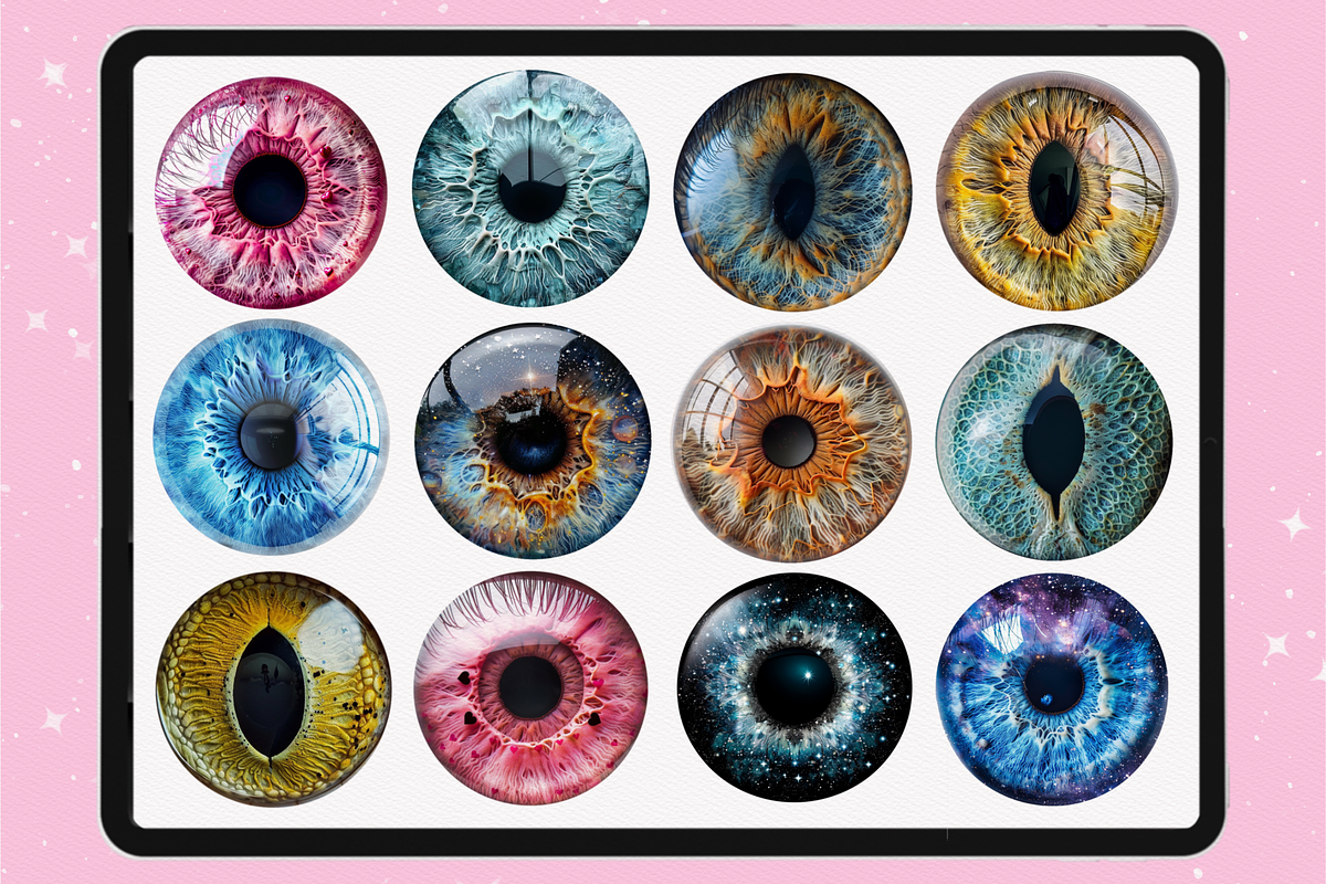Procreate Eye Irises face brushes, a Brush Add-On by Revabrush (Photo 9 of 10)