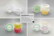 Clear Round Sauce Containers Mockup, a Cups & Container Mockup by INCDesign (Thumbnail 3 of 14)
