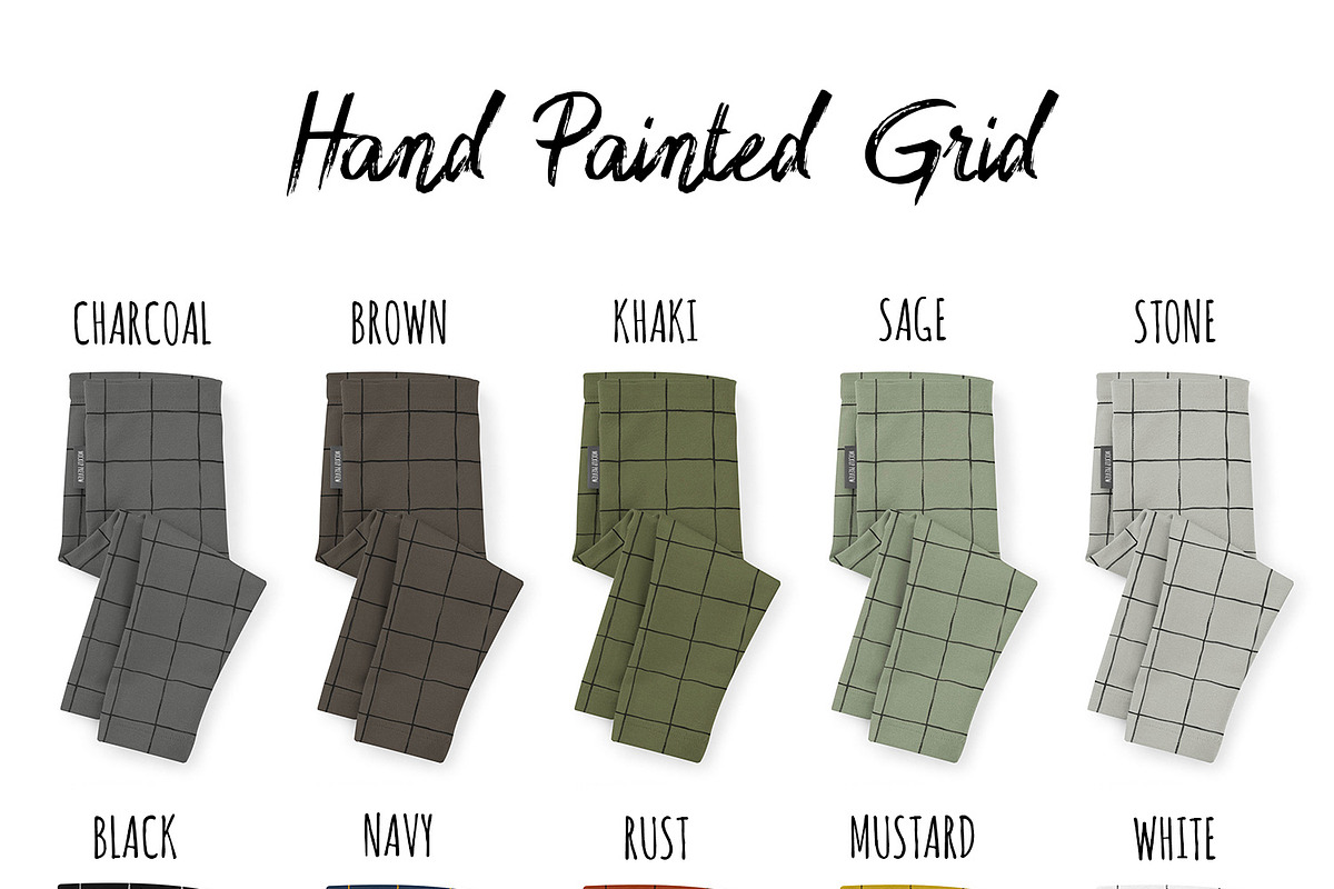 Grid Check Seamless Pattern Set, a Pattern Graphic by Tatra Cottage Designs (Photo 2 of 5)