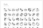 Fruits & Vegetables + Badges, an Outline Icon by Uniko Studio (Thumbnail 4 of 12)