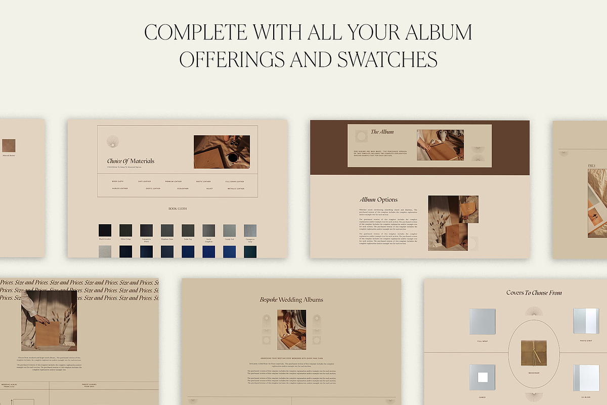 Earthy | Album Guide Webpage, a Marketing Template by Studio Leelou (Photo 5 of 10)